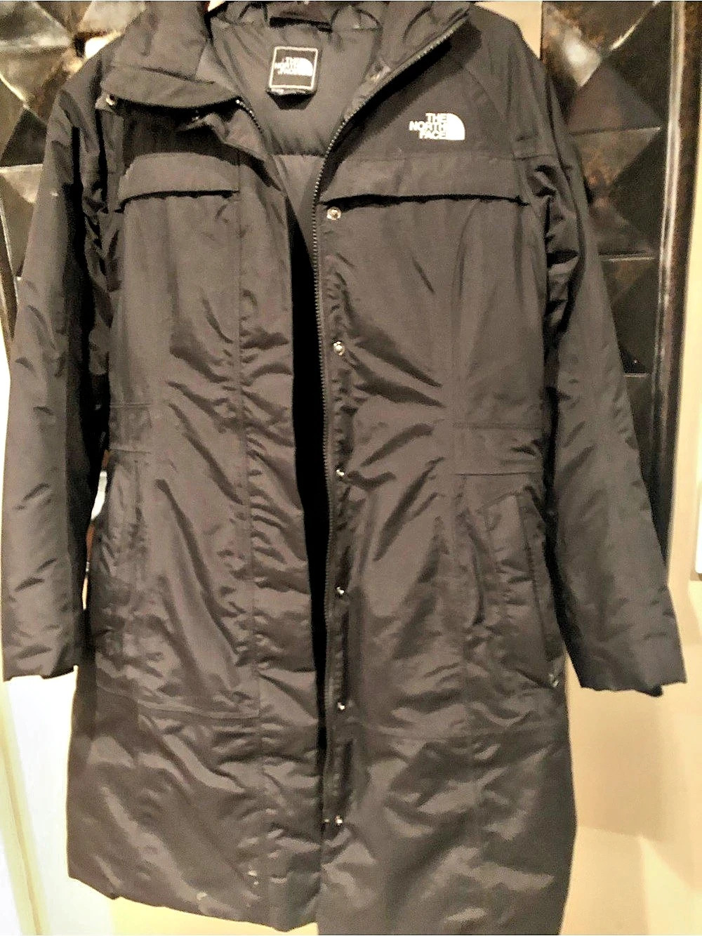 The North Face Women's Arctic Parka Black Hooded Puffer Coat Medium